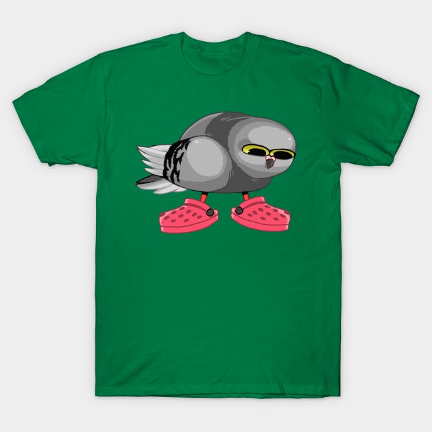 Pigeon in Crocs T-Shirt by ProfessorBees